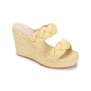 KENNETH COLE NEW YORK Womens Yellow 1-1/2&quot; Platform Wedge Shoes 5.5 M