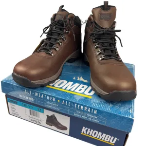 Khombu‎ Ravine Men's Boots All Weather Terrain Waterproof Thinsulate Sz 12 Brown