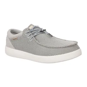 KickBack Haven Mesh Men's Elasticated Lace Lightweight Slip On Shoe Silver/Grey