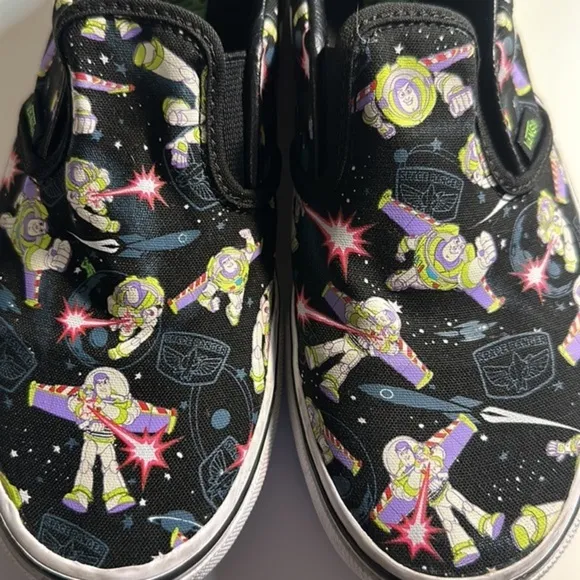 Kid's Disney Pixar Toy Story ANDY Slip-On Vans Shoes Size 4.5 GUC #CL-34