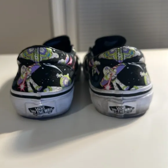 Kid's Disney Pixar Toy Story ANDY Slip-On Vans Shoes Size 4.5 GUC #CL-34