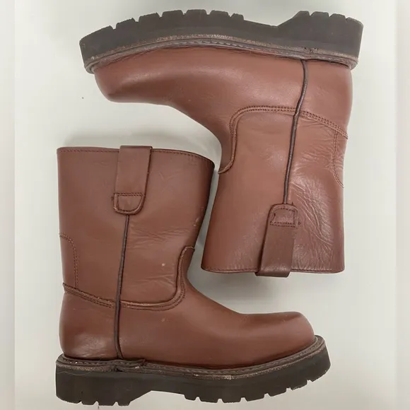 Kids Leather Work Boots