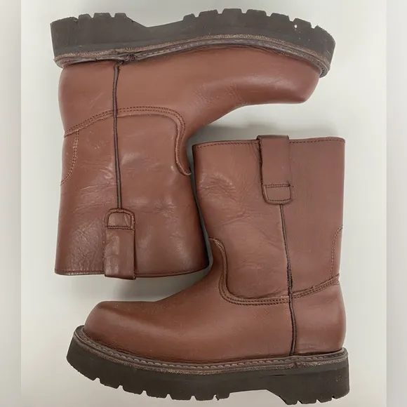 Kids Leather Work Boots