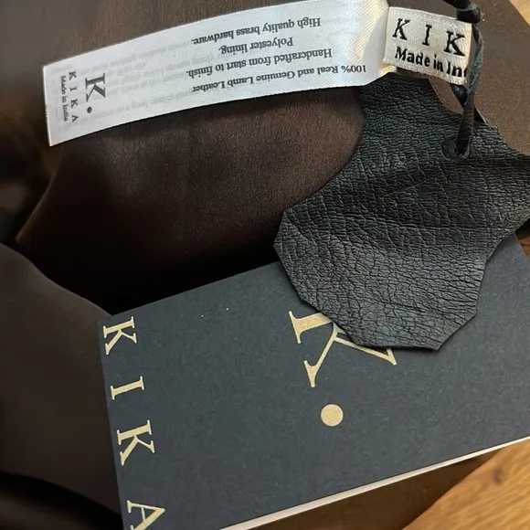 Kika Genuine Pieced Leather With Assymetric Hem Size Medium 6