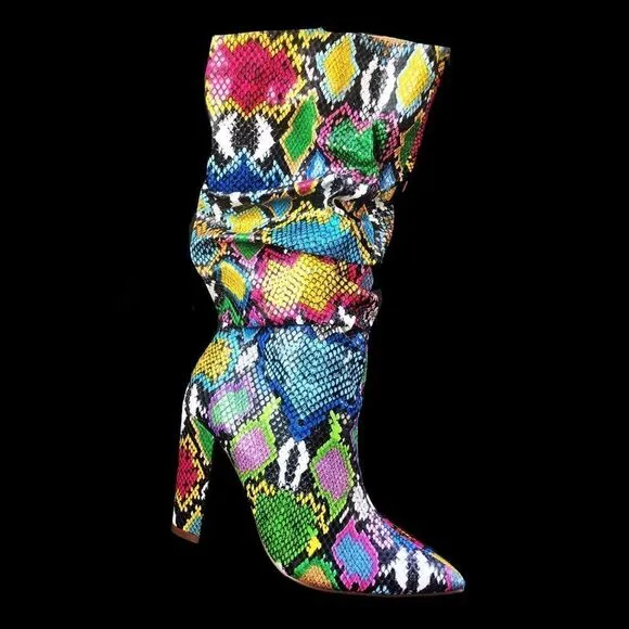 Killa Rainbow multi ankle boots