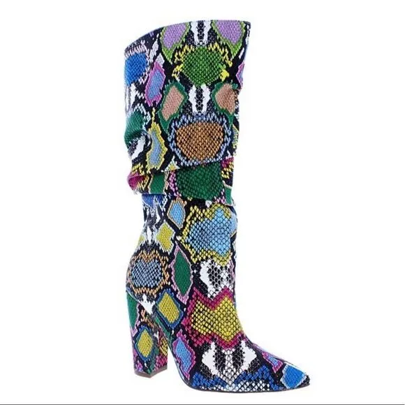 Killa Rainbow multi ankle boots