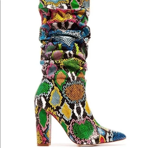 Killa Rainbow multi ankle boots