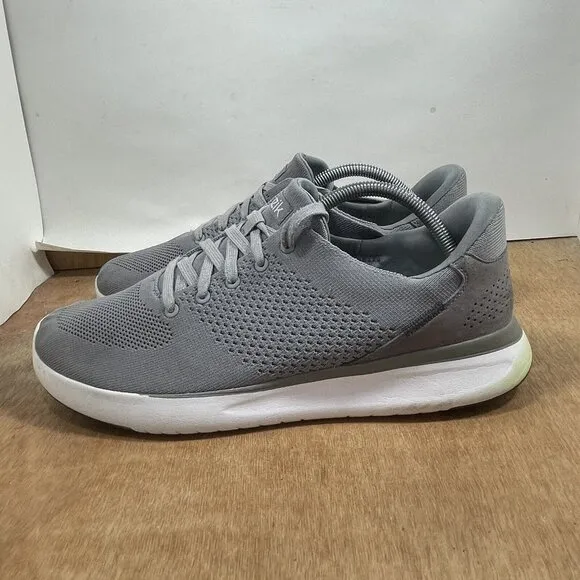 Kizik Lima Men Size 10.5 Wide Grey Hands Free Slip On Sneaker Shoes
