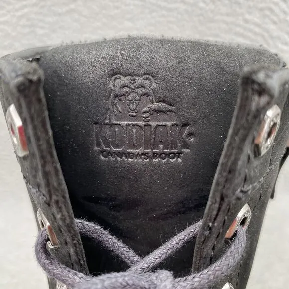 Kodiak Combat Boots Womens‎ 7.5 Black Leather Waterproof Goth Riding Work Biker