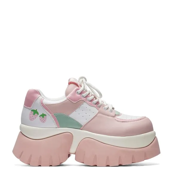 KOI Footwear strawberry Juice Trainers Size 7 massive platform dolly shoes