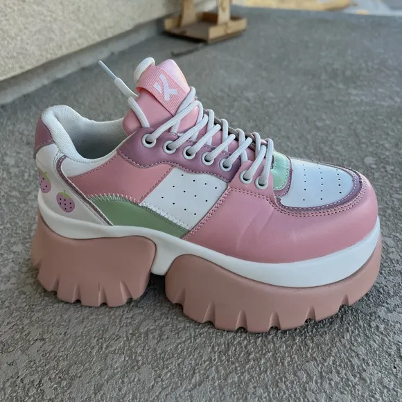 KOI Footwear strawberry Juice Trainers Size 7 massive platform dolly shoes
