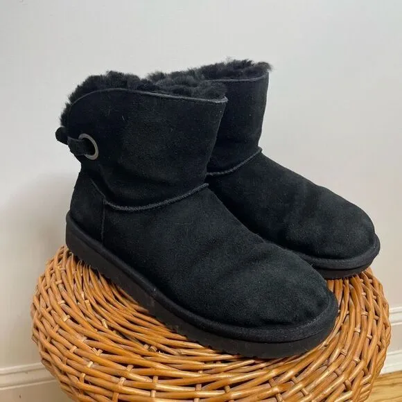 KOOLABURRA BY UGG REMLEY MINI 1105809 Black Size 9 EUR 40 /UK 7 Boots Ankle