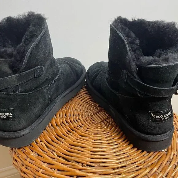 KOOLABURRA BY UGG REMLEY MINI 1105809 Black Size 9 EUR 40 /UK 7 Boots Ankle
