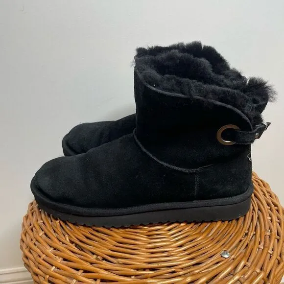 KOOLABURRA BY UGG REMLEY MINI 1105809 Black Size 9 EUR 40 /UK 7 Boots Ankle