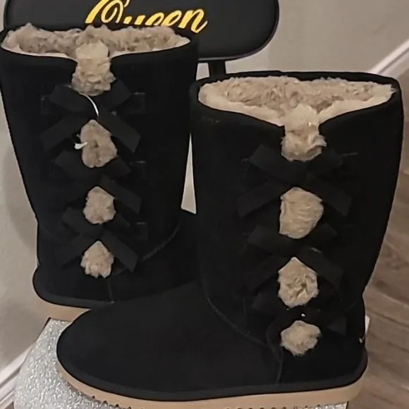 Koolaburra By Ugg Victoria Tall Boots- Black
