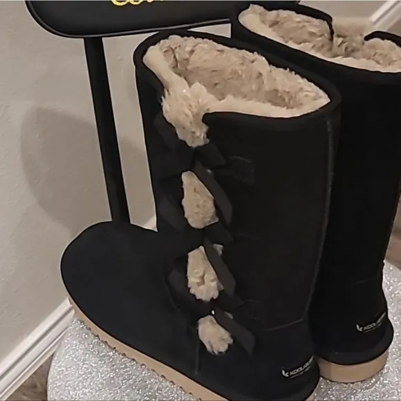 Koolaburra By Ugg Victoria Tall Boots- Black