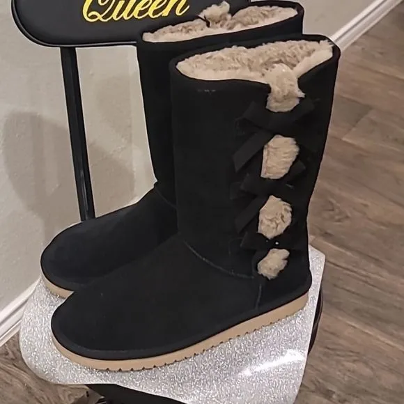 Koolaburra By Ugg Victoria Tall Boots- Black
