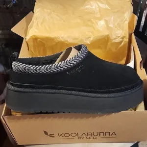 Koolaburra by UGG WL BURREE PLATFORM SLIPPER SHOES NWT