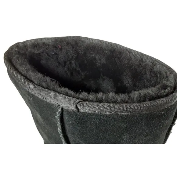Koolaburra By UGG Womans Size 10 Boots Black Koola Tall 1017089 Suede Sheepskin