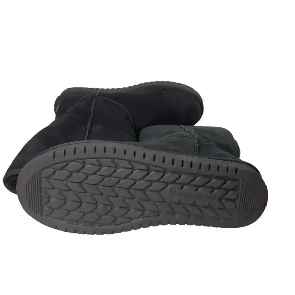 Koolaburra By UGG Womans Size 10 Boots Black Koola Tall 1017089 Suede Sheepskin
