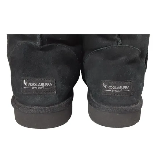 Koolaburra By UGG Womans Size 10 Boots Black Koola Tall 1017089 Suede Sheepskin