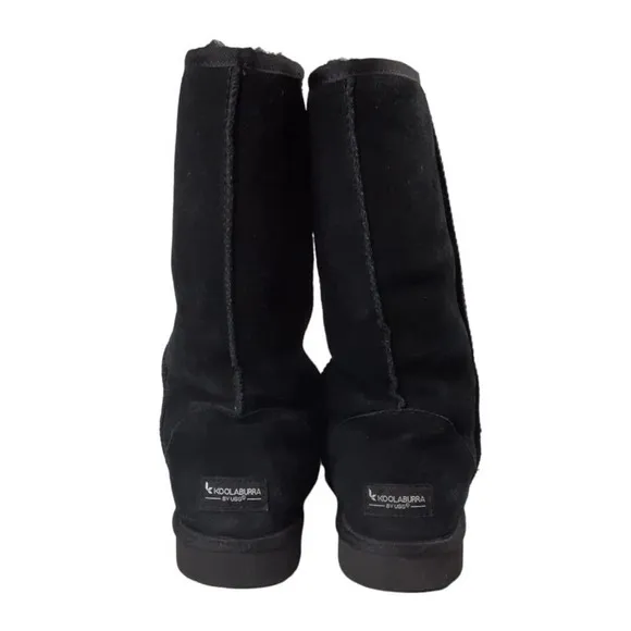 Koolaburra By UGG Womans Size 10 Boots Black Koola Tall 1017089 Suede Sheepskin