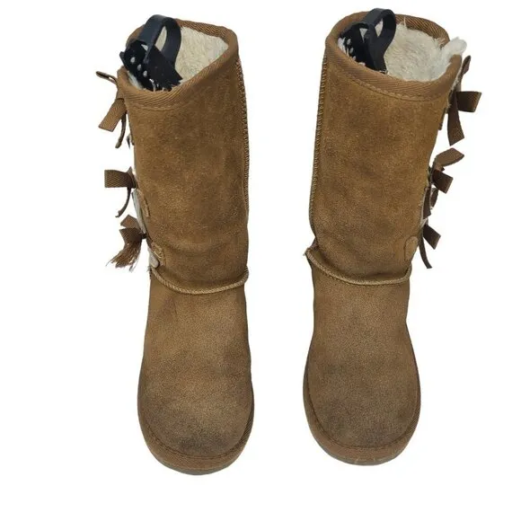 KOOLABURRA UGG BOOTS VICTORIA SHORT TALL KIDS STYLE # 1020171 SIZE 2 CHILDREN
