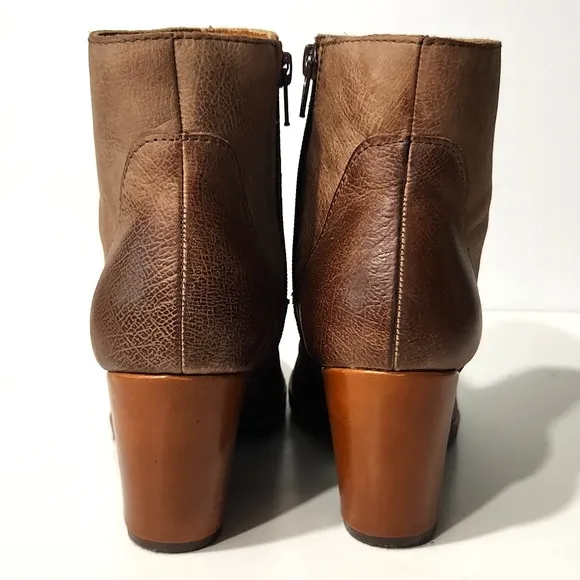 Kork-Ease Korks Patrina Leather Zip Up Ankle Boots Size 7.5 EUC!!