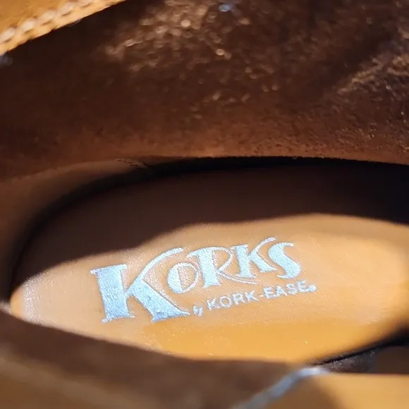 Kork-Ease Korks Patrina Leather Zip Up Ankle Boots Size 7.5 EUC!!