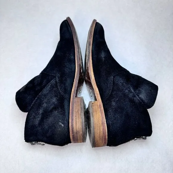 Kork Ease Ryder Ankle Boots Booties Black  Suede Leather; Sz 8.5M