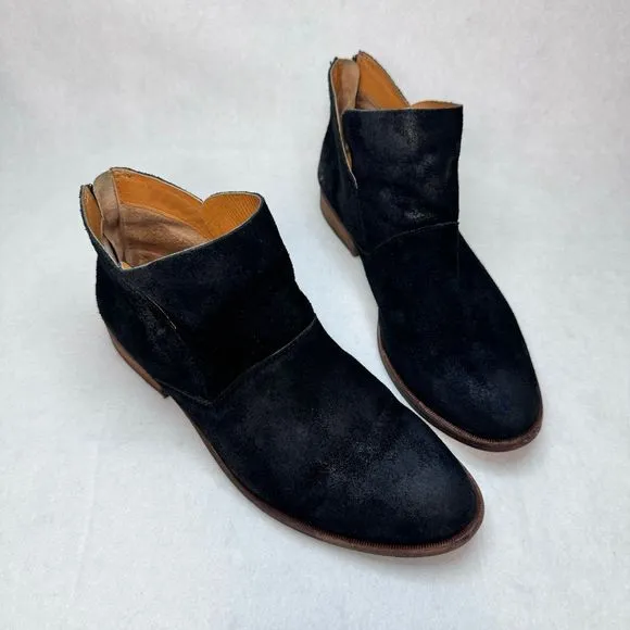 Kork Ease Ryder Ankle Boots Booties Black  Suede Leather; Sz 8.5M