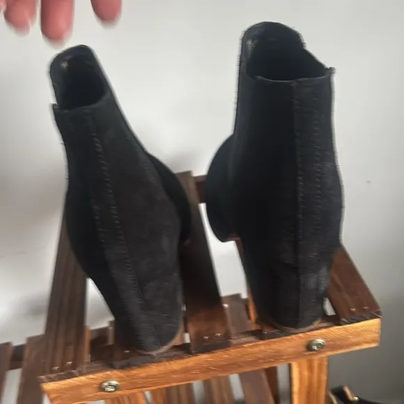 Kork Ease Shirome Black Suede Ankle Boots