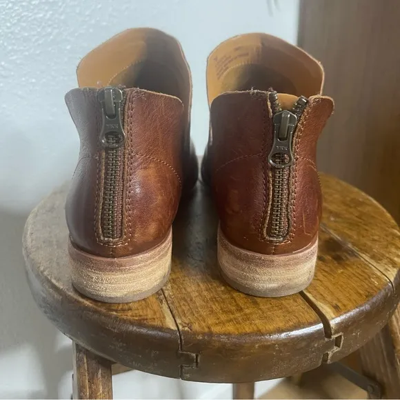 Kork-Ease Size 7M Brown Leather Ankle Boots