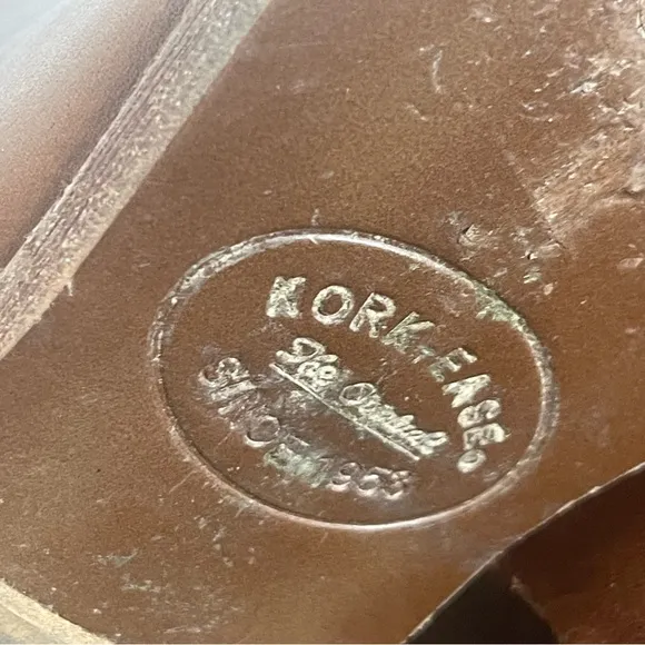 Kork-Ease Size 7M Brown Leather Ankle Boots