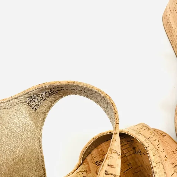 Korsk-easy Women's Tan Wedge Sandals