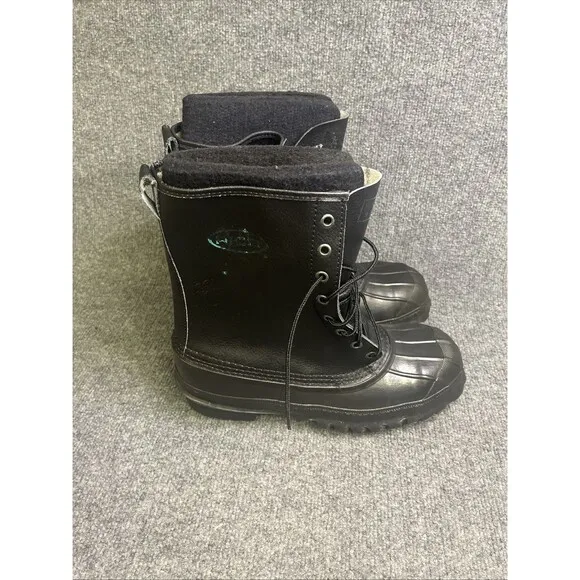 LaCrosse ICEMAN 10&quot; Steel Toe Winter Work Boots, Mens 10, Black