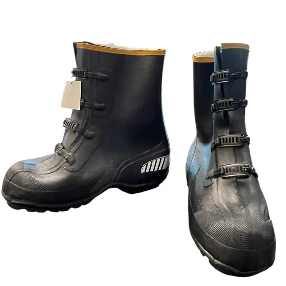 LaCrosse Mens 12” ATS Overshoes Carbide Stud #229108 Reflective Work Boots Sz 11