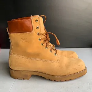 LAND ROVER VTG THOM‎ McAN LEATHER WHEAT WORK BOOTS Men’s Size 10