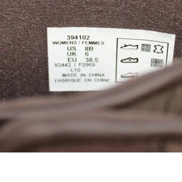 Lands End Womens 8B Brown Casual Suede Mid Calf Winter Boots