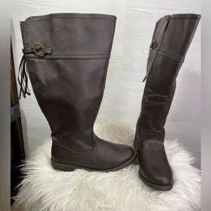 Lane Bryant Tall Brown Boots - Size 7W - Excellent Condition