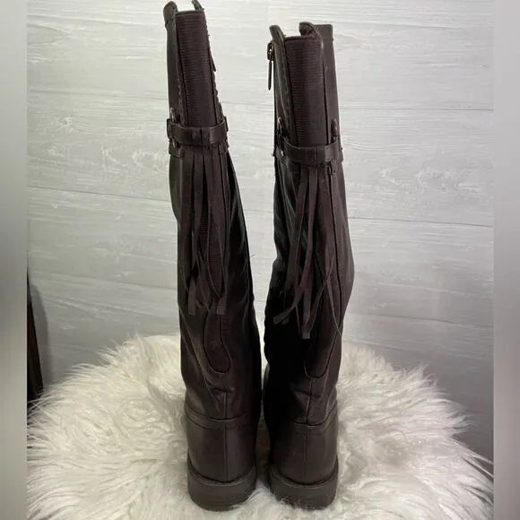 Lane Bryant Tall Brown Boots - Size 7W - Excellent Condition