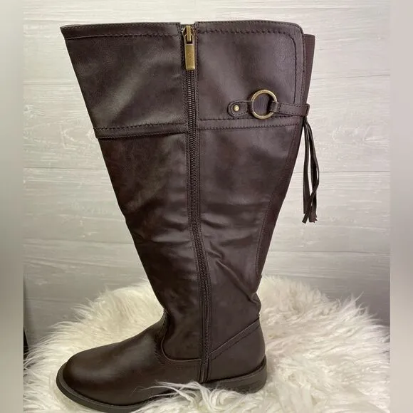 Lane Bryant Tall Brown Boots - Size 7W - Excellent Condition