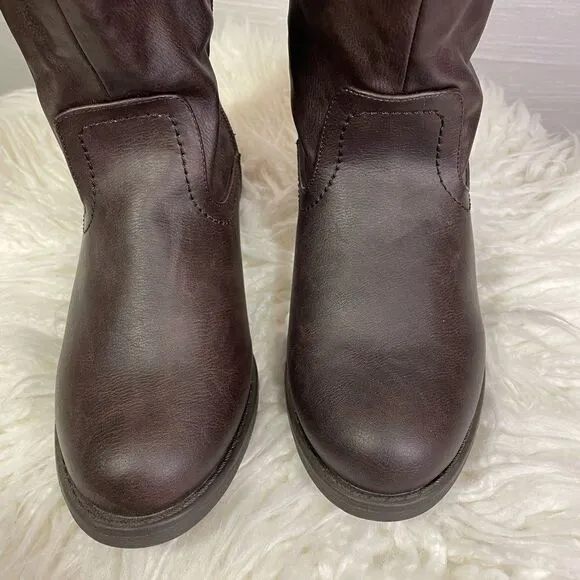 Lane Bryant Tall Brown Boots - Size 7W - Excellent Condition