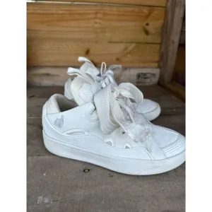 Lanvin‎ Paris Shoes White Platform Size 7