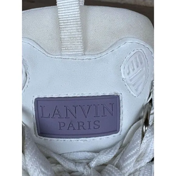 Lanvin‎ Paris Shoes White Platform Size 7