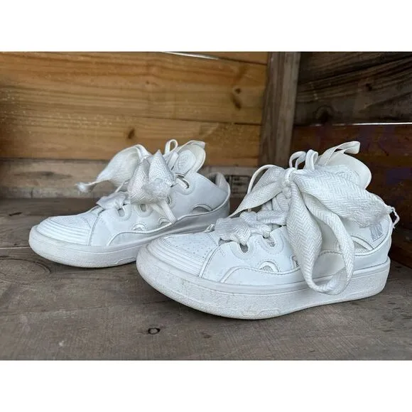 Lanvin‎ Paris Shoes White Platform Size 7