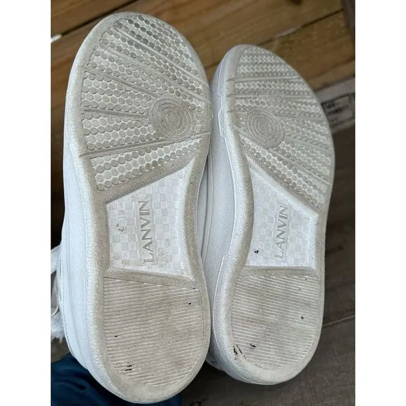 Lanvin‎ Paris Shoes White Platform Size 7