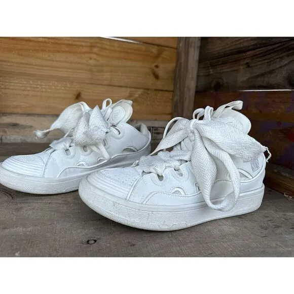Lanvin‎ Paris Shoes White Platform Size 7
