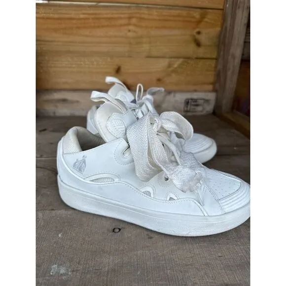 Lanvin‎ Paris Shoes White Platform Size 7