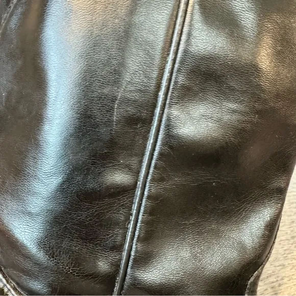 LAREDO 6902 10” Black Leather Roper Boots, Women’s Size 5.5, Vintage, GUC